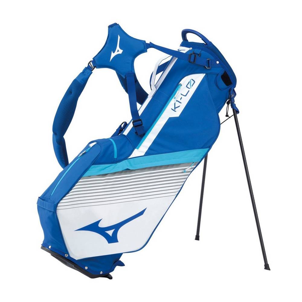 Mochila Mizuno K1-L0 Stand - Homem - Azuis/Branco - MCBEO2693